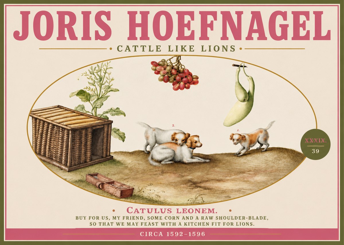 Joris Hoefnagel Cattle Like Lions No3 - Plakát