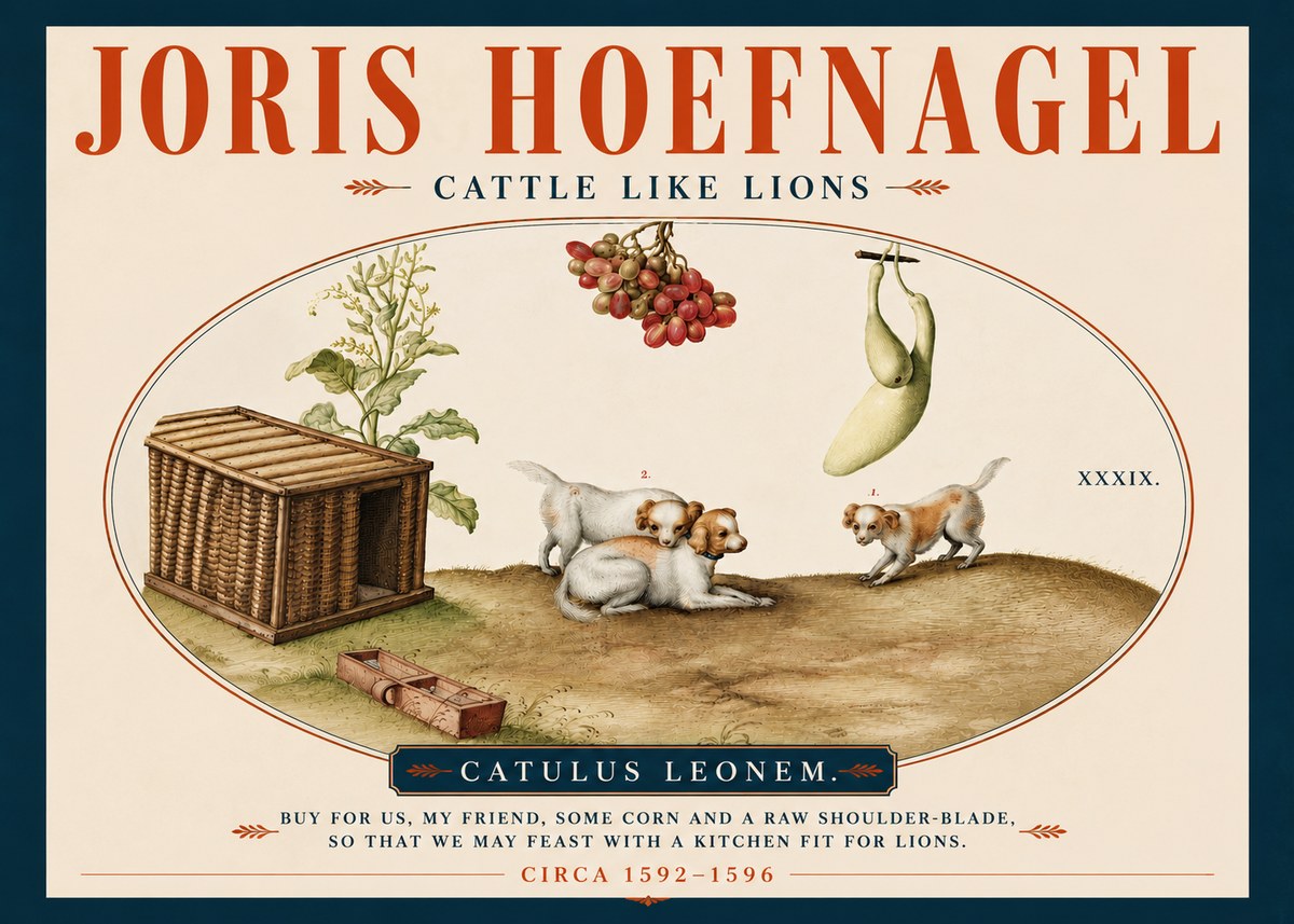 Joris Hoefnagel Cattle Like Lions No4 - Plakát