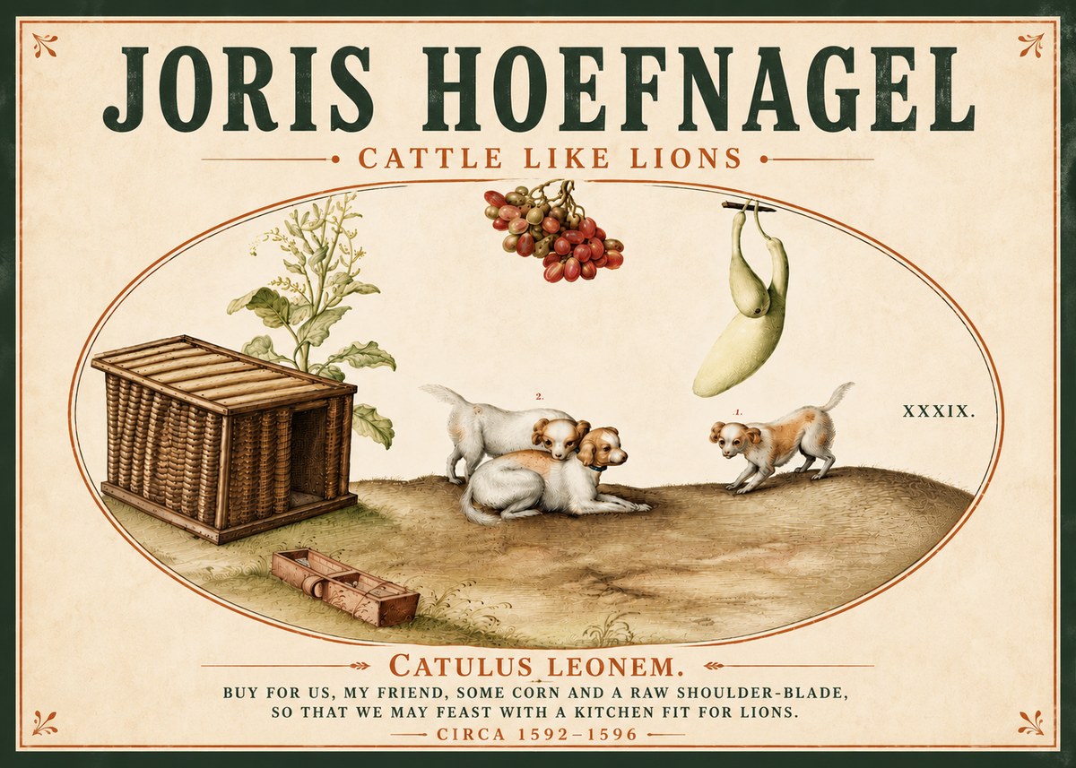 Joris Hoefnagel Cattle Like Lions No5 - Plakát