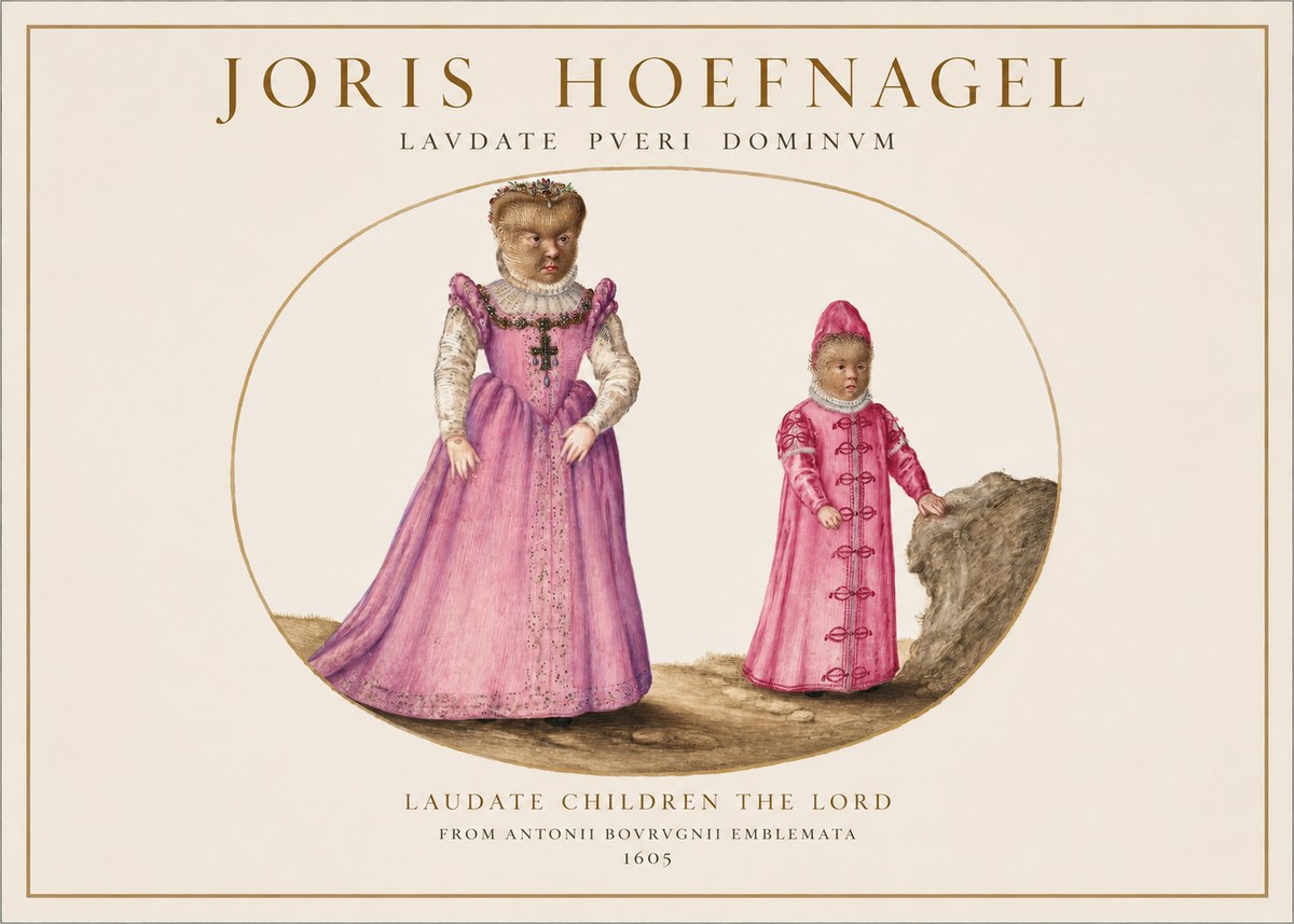 Joris Hoefnagel Laudate Pueri Dominum No3 - Plakát