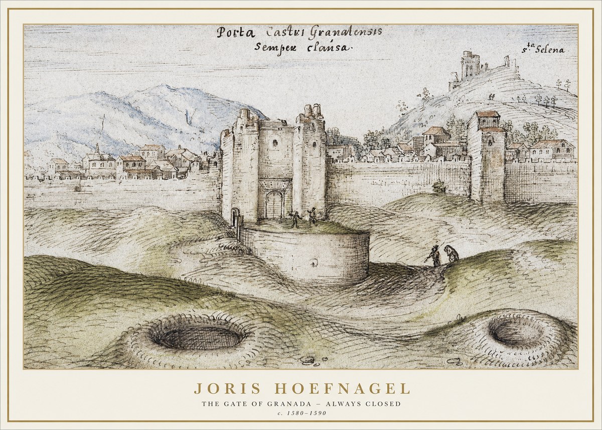 Joris Hoefnagel The Gate of Granada - Always Closed No1 - Plakát