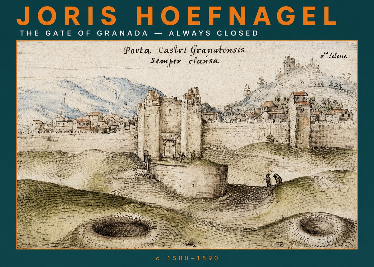 Joris Hoefnagel The Gate of Granada - Always Closed No2 - Plakát