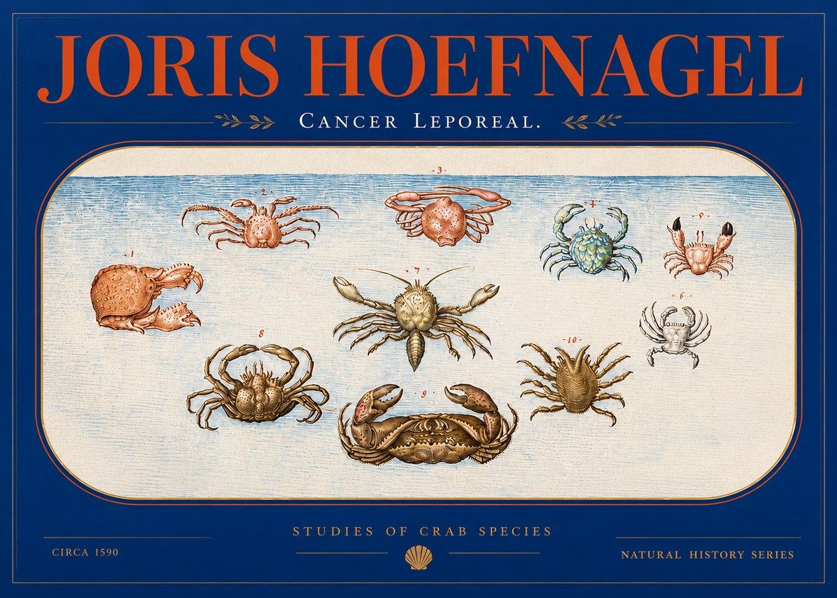 Joris Hoefnagel Cancer Leporeal. No2 - Plakát