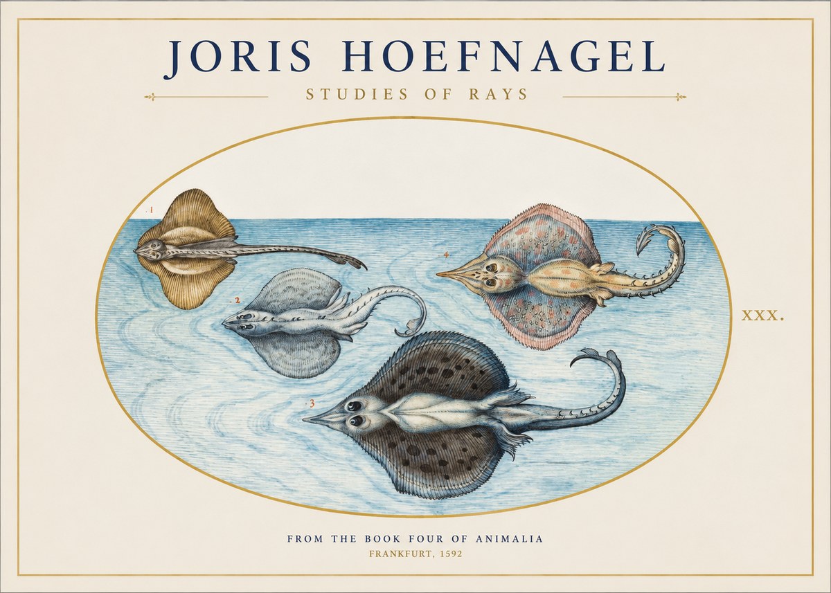 Joris Hoefnagel Rays and Skates No2 - Plakát
