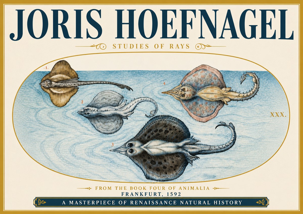 Joris Hoefnagel Rays and Skates No5 - Plakát