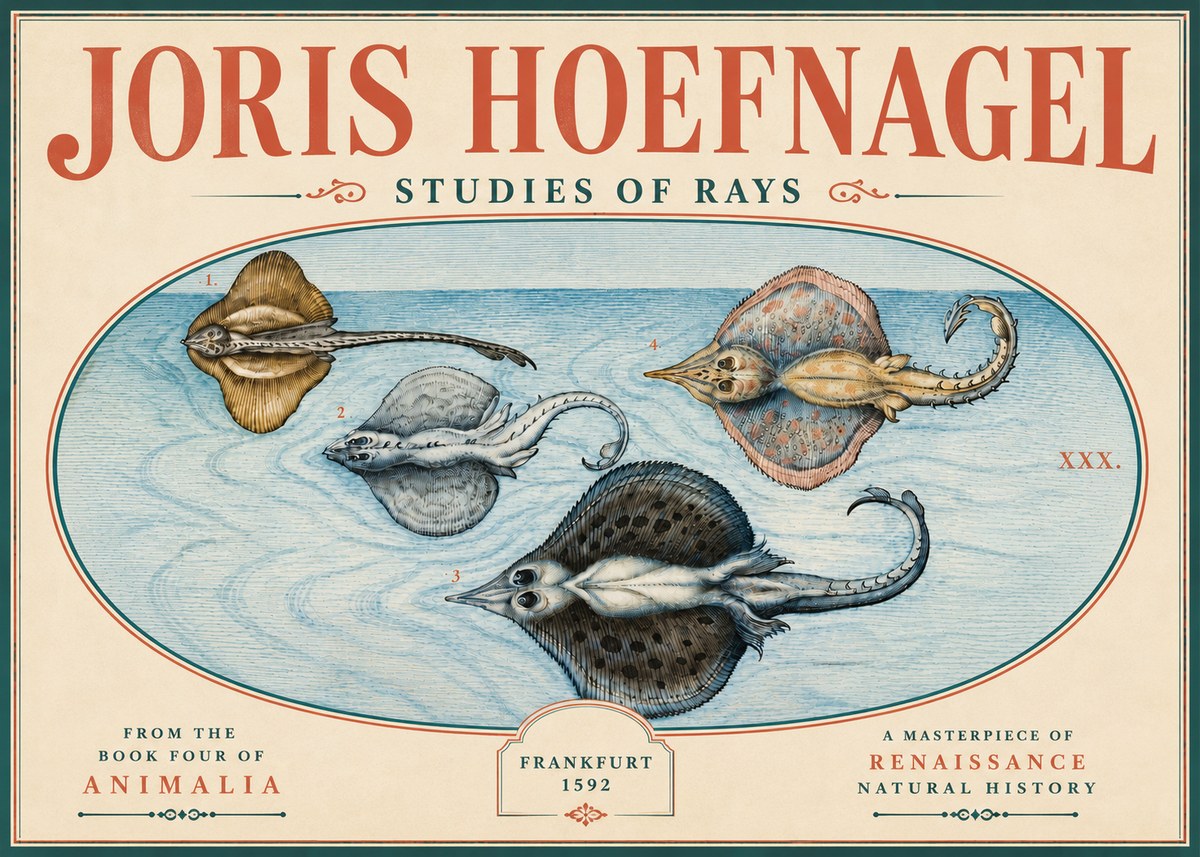 Joris Hoefnagel Rays and Skates No6 - Plakát