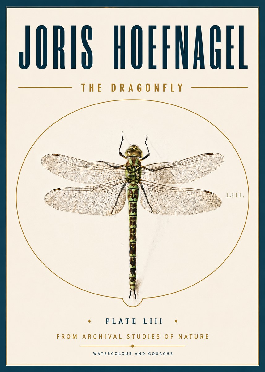 Joris Hoefnagel The Dragonfly No6 - Plakát