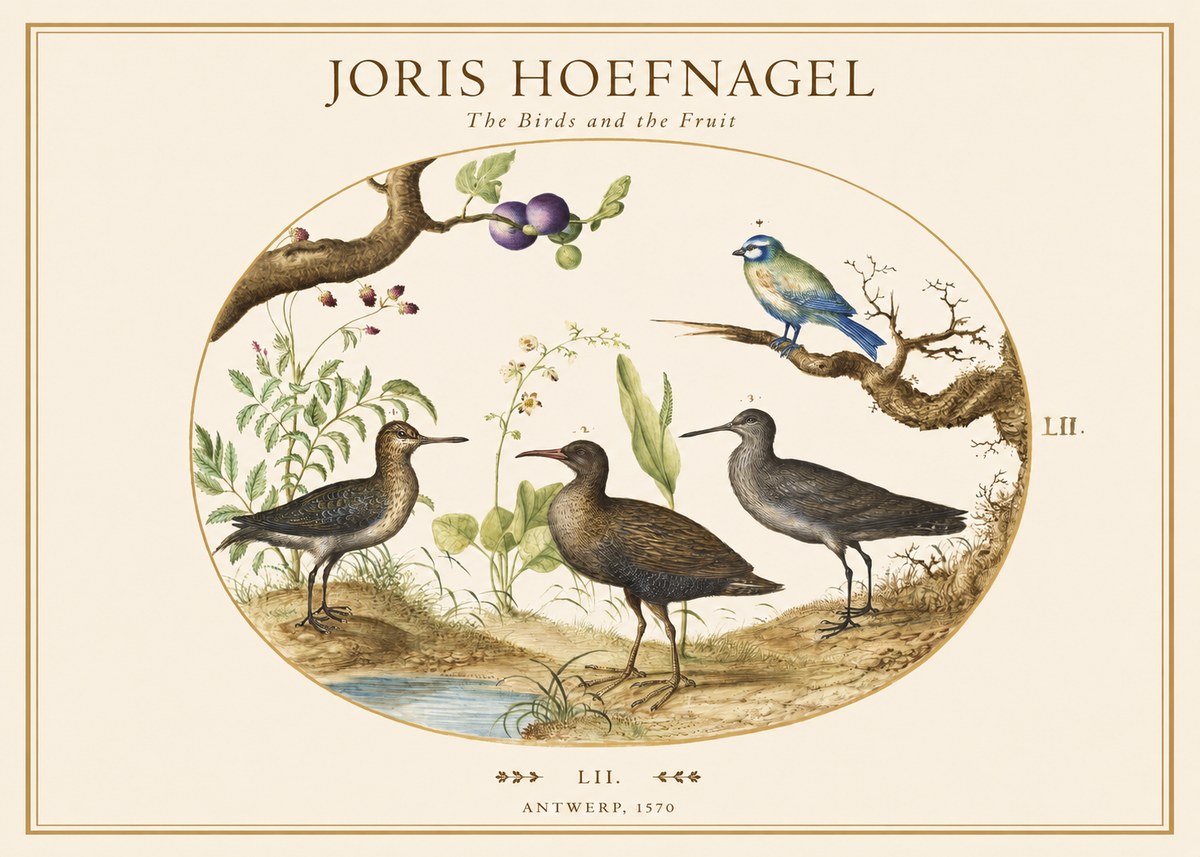 Joris Hoefnagel The Birds and the Fruit No1 - Plakát