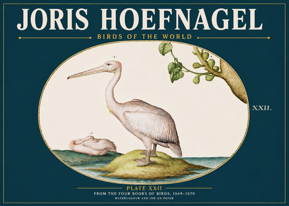 Joris Hoefnagel Plate Xxii No5 - Plakát