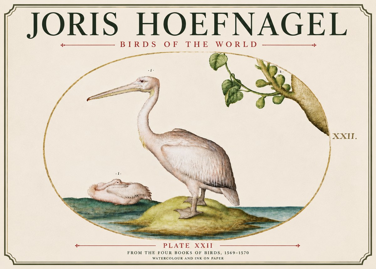 Joris Hoefnagel Plate Xxii No6 - Plakát