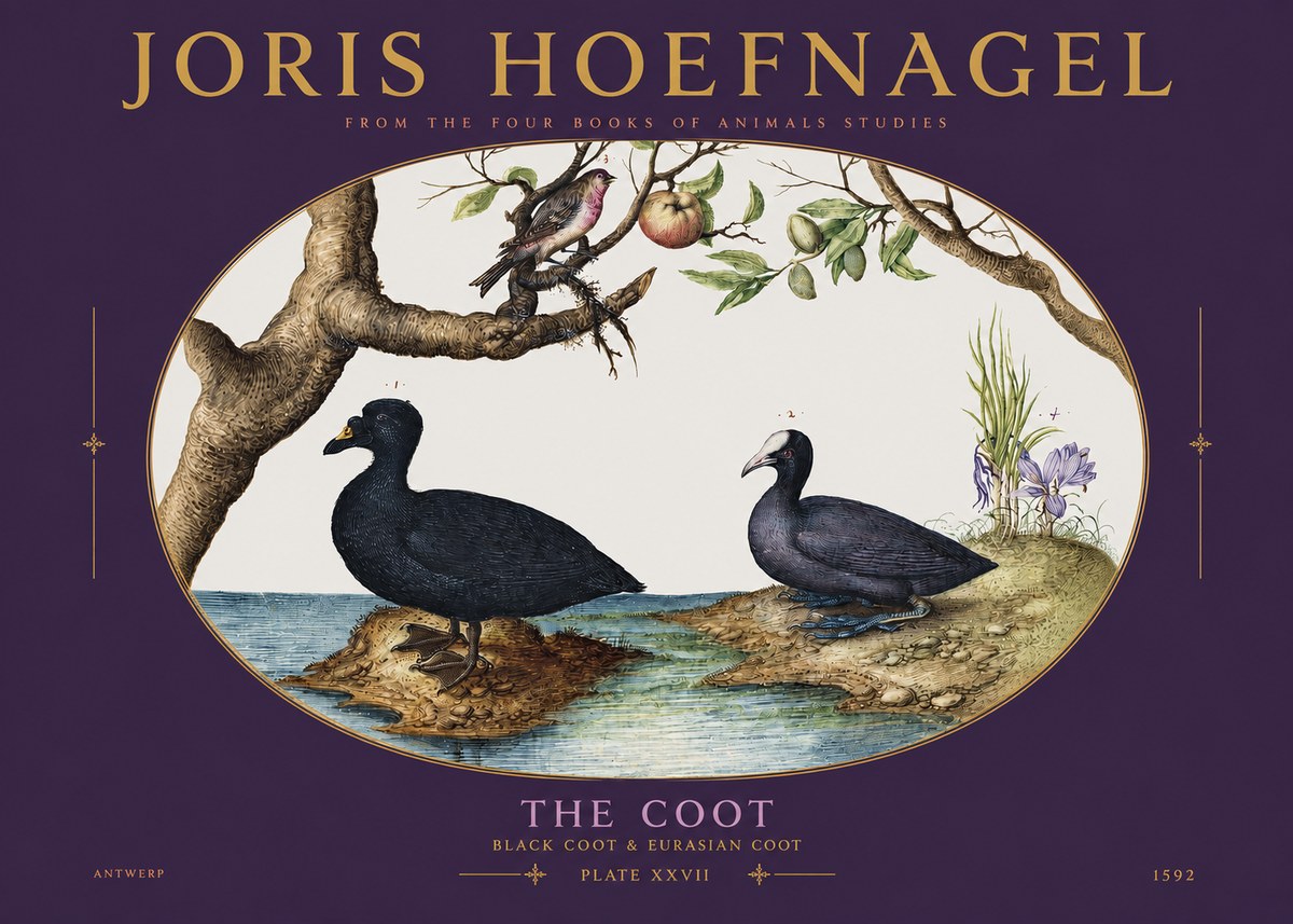 Joris Hoefnagel The Coot No3 - Plakát