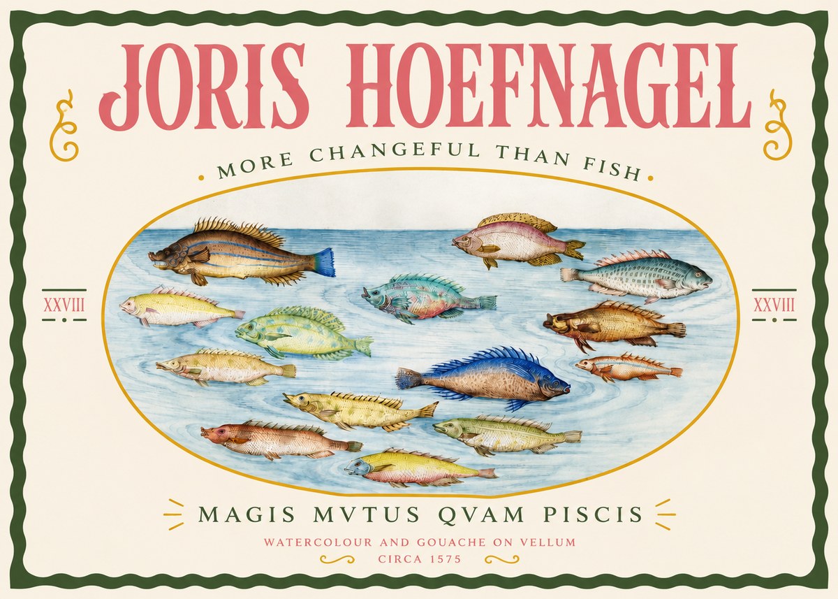 Joris Hoefnagel Fish More Than Silent No4 - Plakát