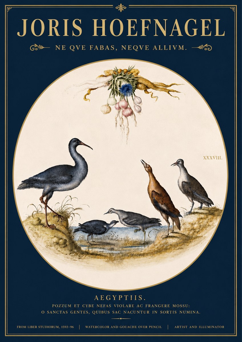 Joris Hoefnagel Aegyptiis. No4 - Plakát