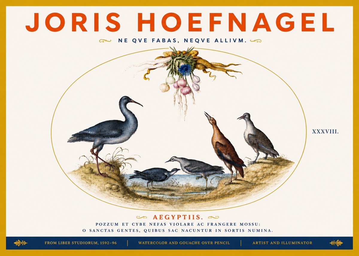 Joris Hoefnagel Aegyptiis. No5 - Plakát