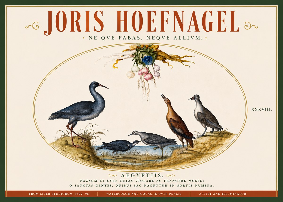 Joris Hoefnagel Aegyptiis. No6 - Plakát