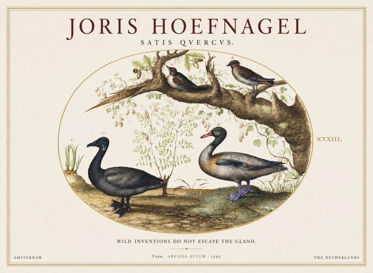 Joris Hoefnagel Satis Quercus. Birds of the Marsh No2 - Plakát