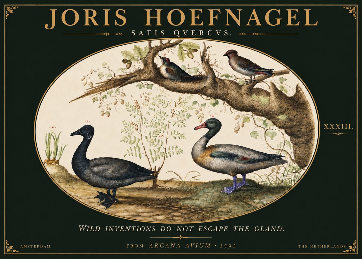 Joris Hoefnagel Satis Quercus. Birds of the Marsh No6 - Plakát