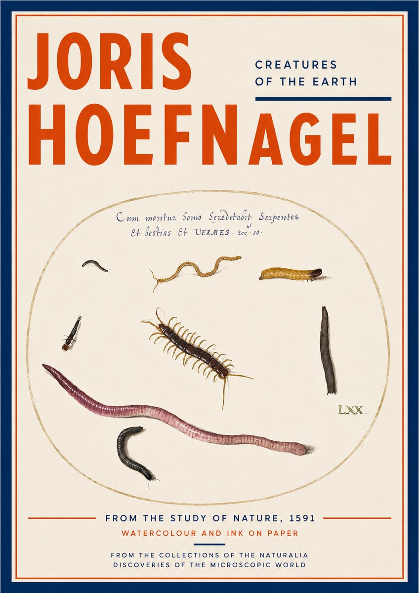 Joris Hoefnagel Creatures of the Earth II No3 - Plakát