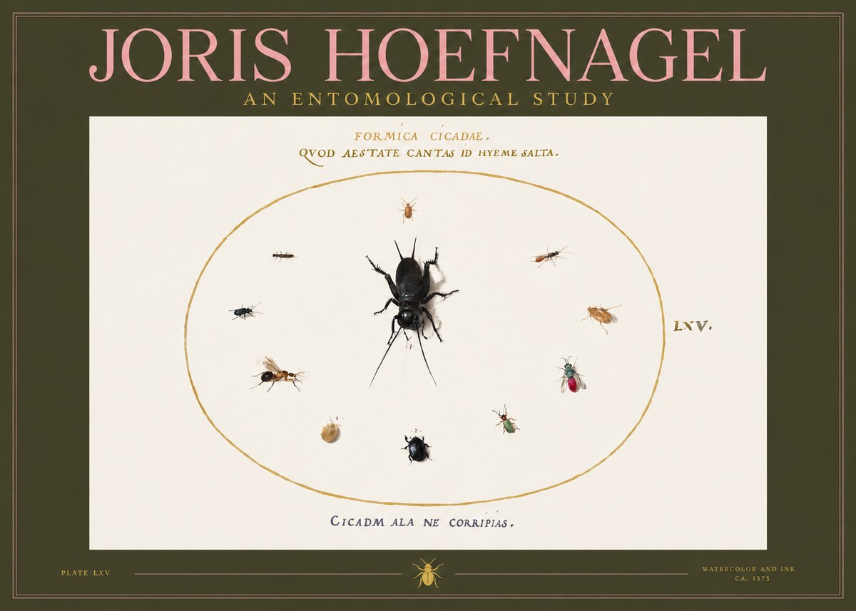 Joris Hoefnagel Formica Cicadae No2 - Plakát