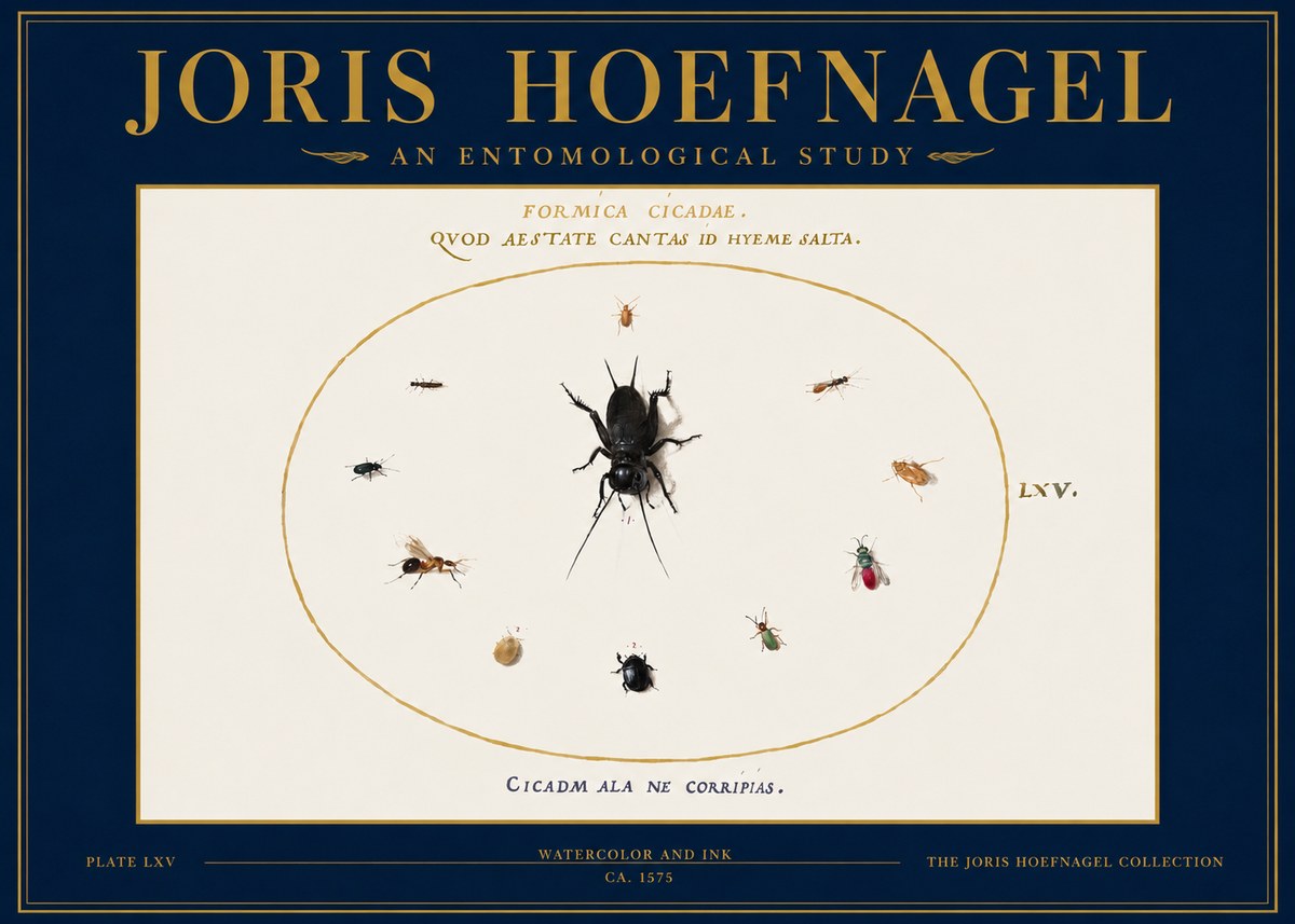Joris Hoefnagel Formica Cicadae No3 - Plakát