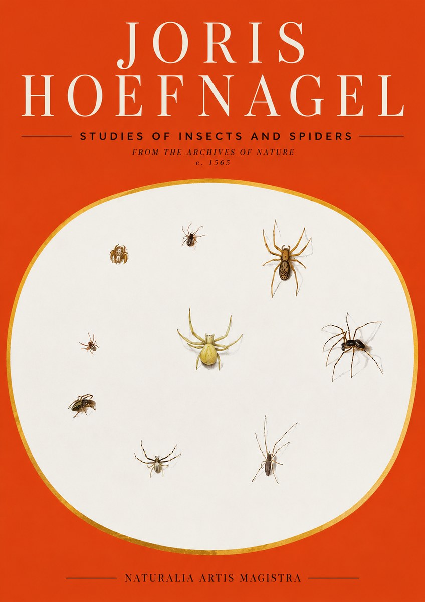 Joris Hoefnagel Studies of Insects and Spiders No2 - Plakát