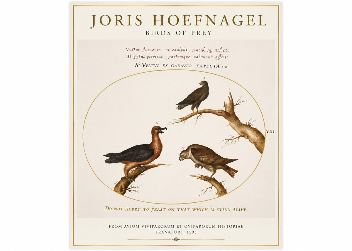 Joris Hoefnagel Birds of Prey No1 - Plakát