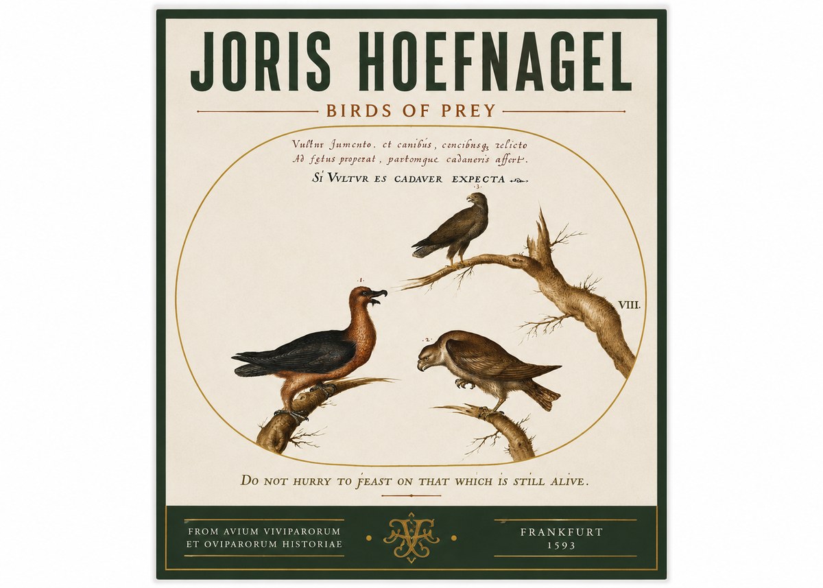 Joris Hoefnagel Birds of Prey No3 - Plakát