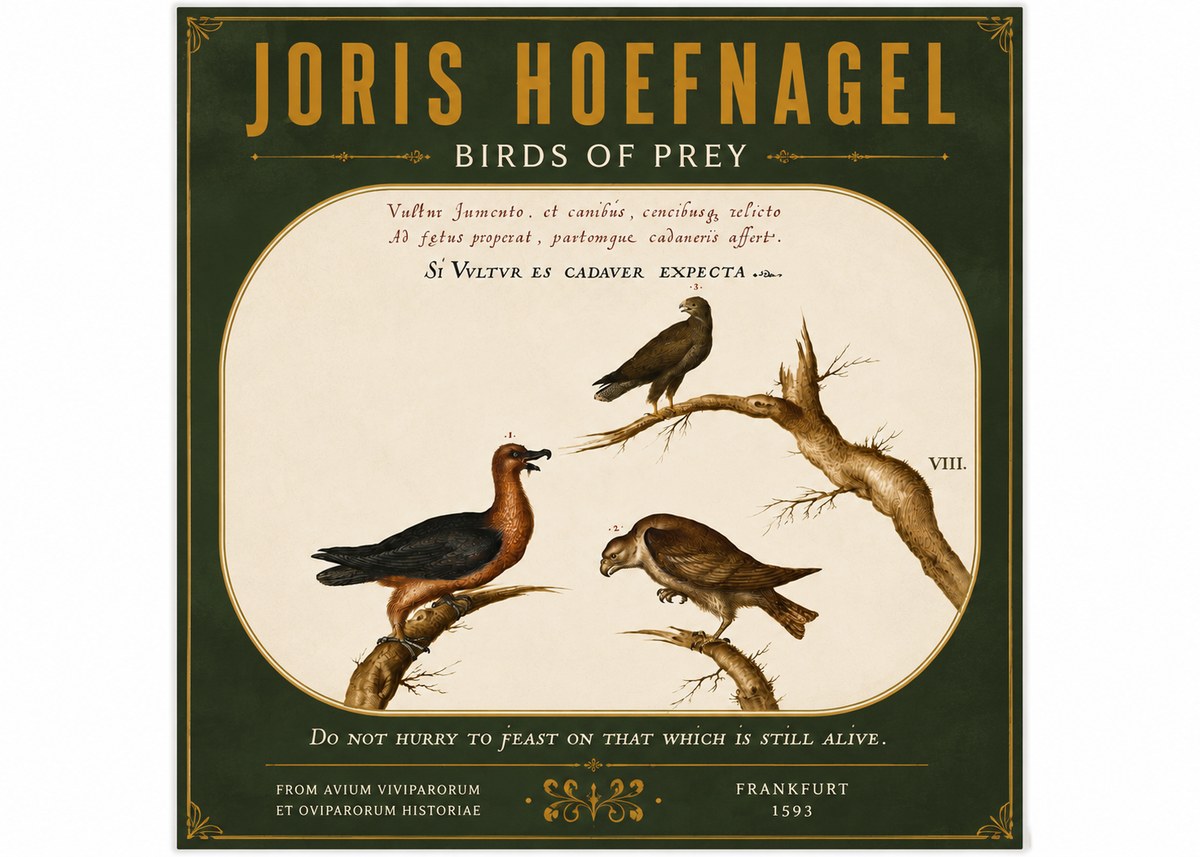 Joris Hoefnagel Birds of Prey No5 - Plakát