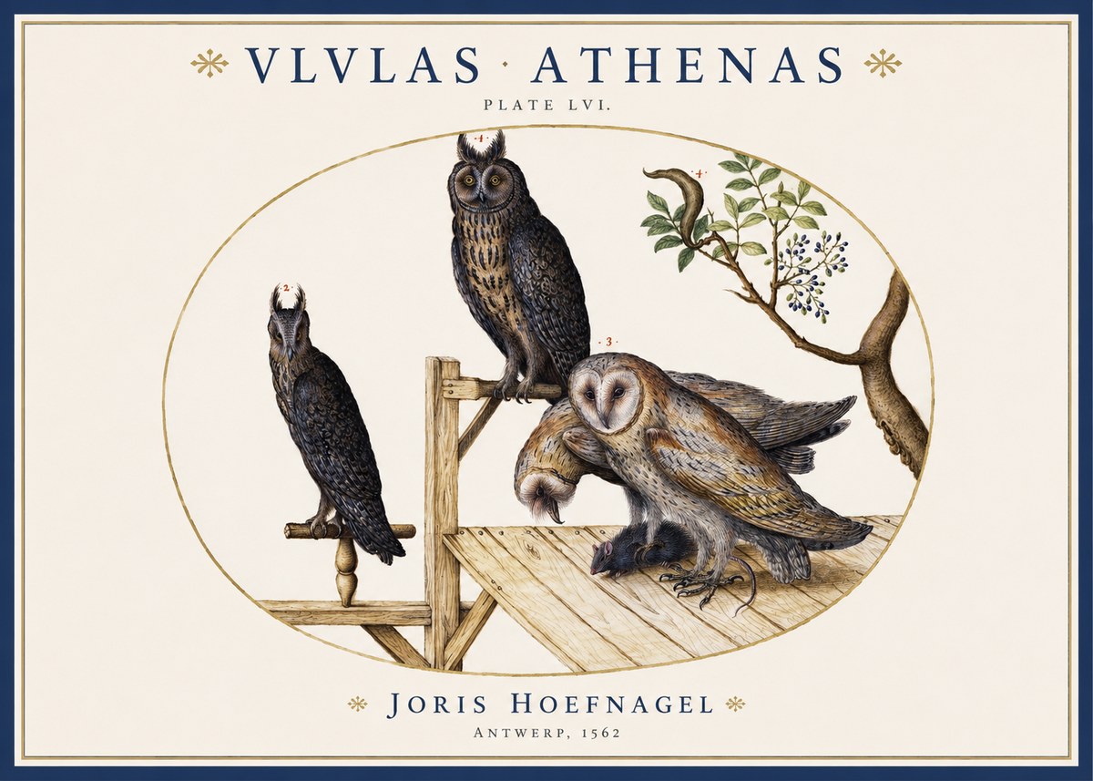 Joris Hoefnagel Vlvlas Athenas No1 - Plakát