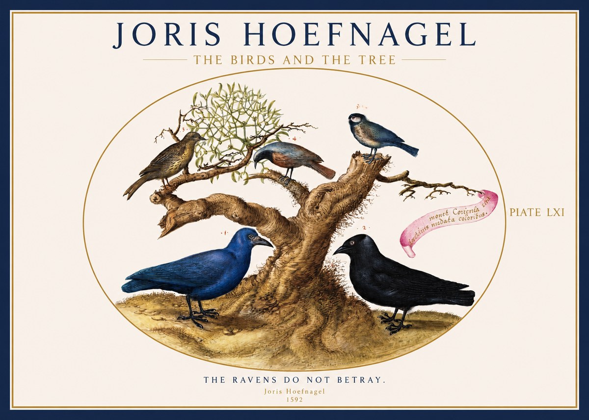 Joris Hoefnagel The Birds and the Tree No1 - Plakát
