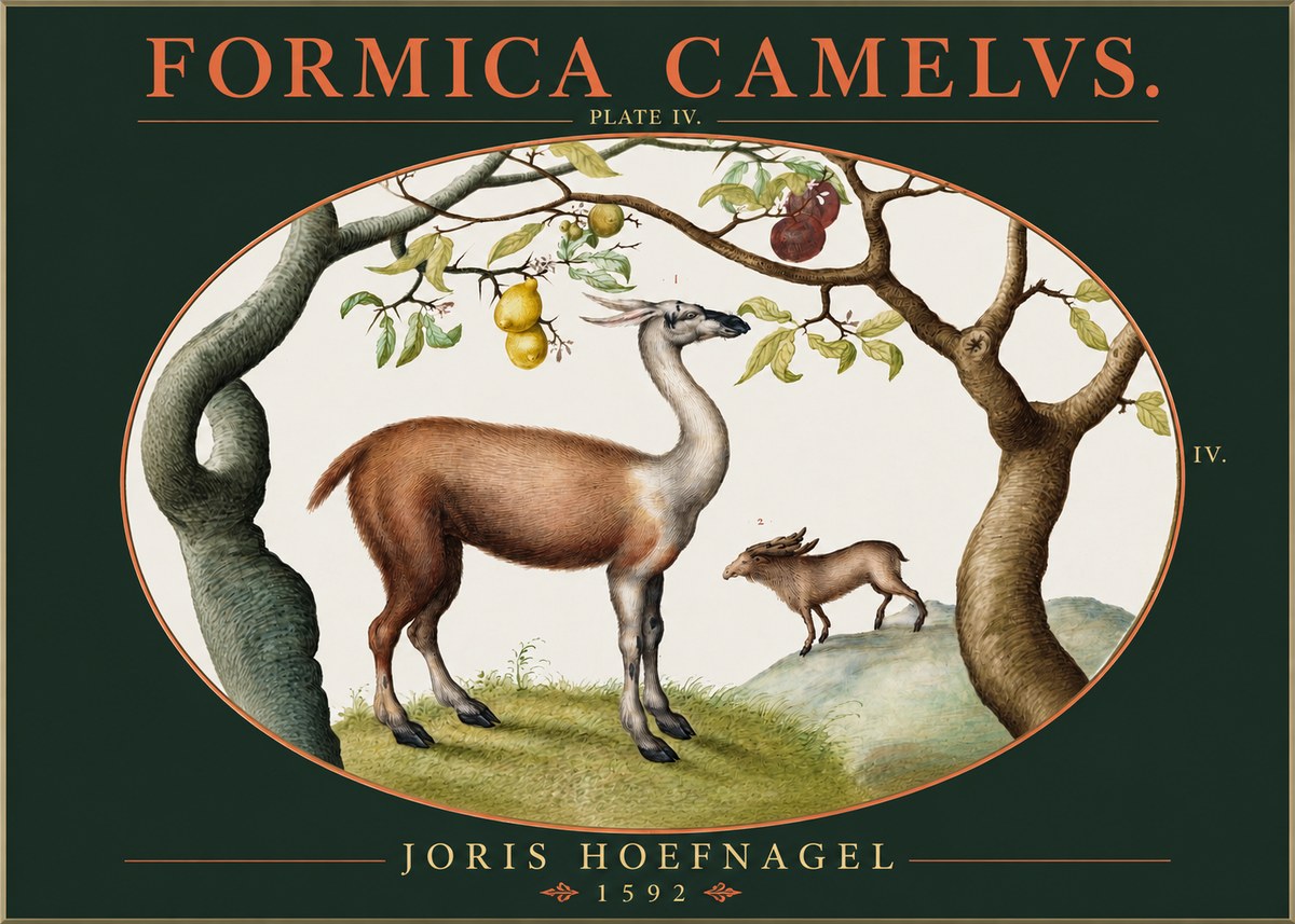 Joris Hoefnagel Formicamelus. No3 - Plakát
