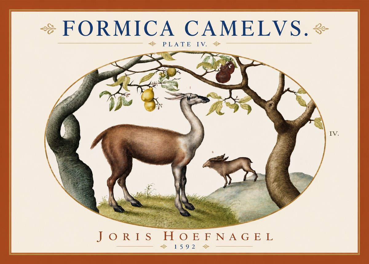 Joris Hoefnagel Formicamelus. No4 - Plakát