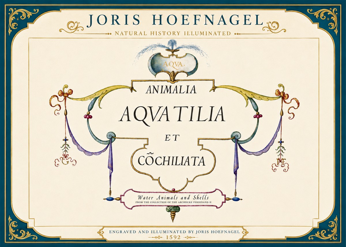 Joris Hoefnagel Animalia Aquatilia Et Cochiliata No5 - Plakát
