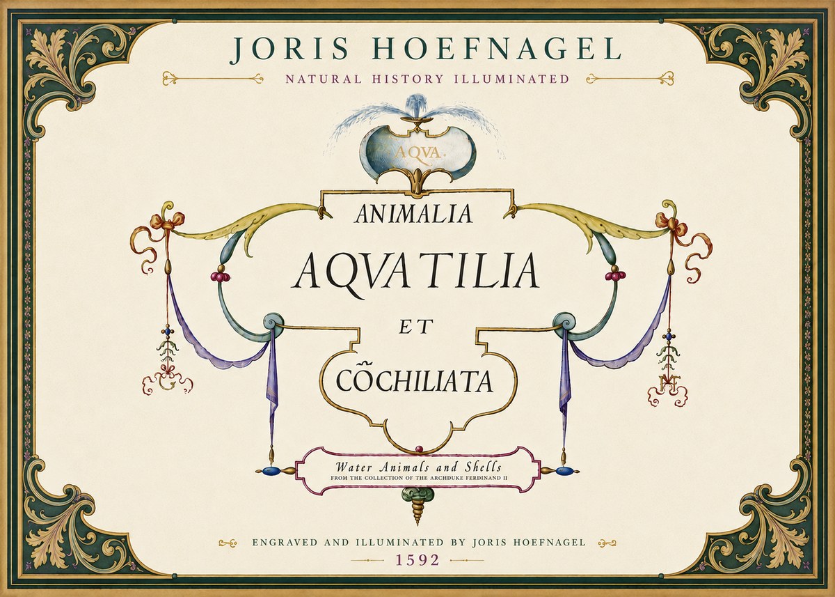 Joris Hoefnagel Animalia Aquatilia Et Cochiliata No6 - Plakát