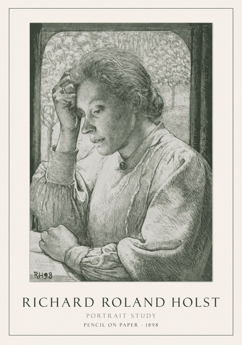 Richard Roland Holst Portrait Study No1 - Plakát