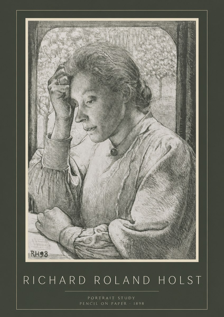 Richard Roland Holst Portrait Study No2 - Plakát