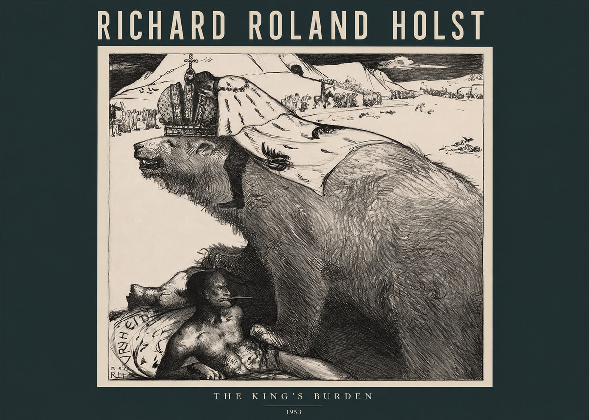 Richard Roland Holst The King's Burden No2 - Plakát