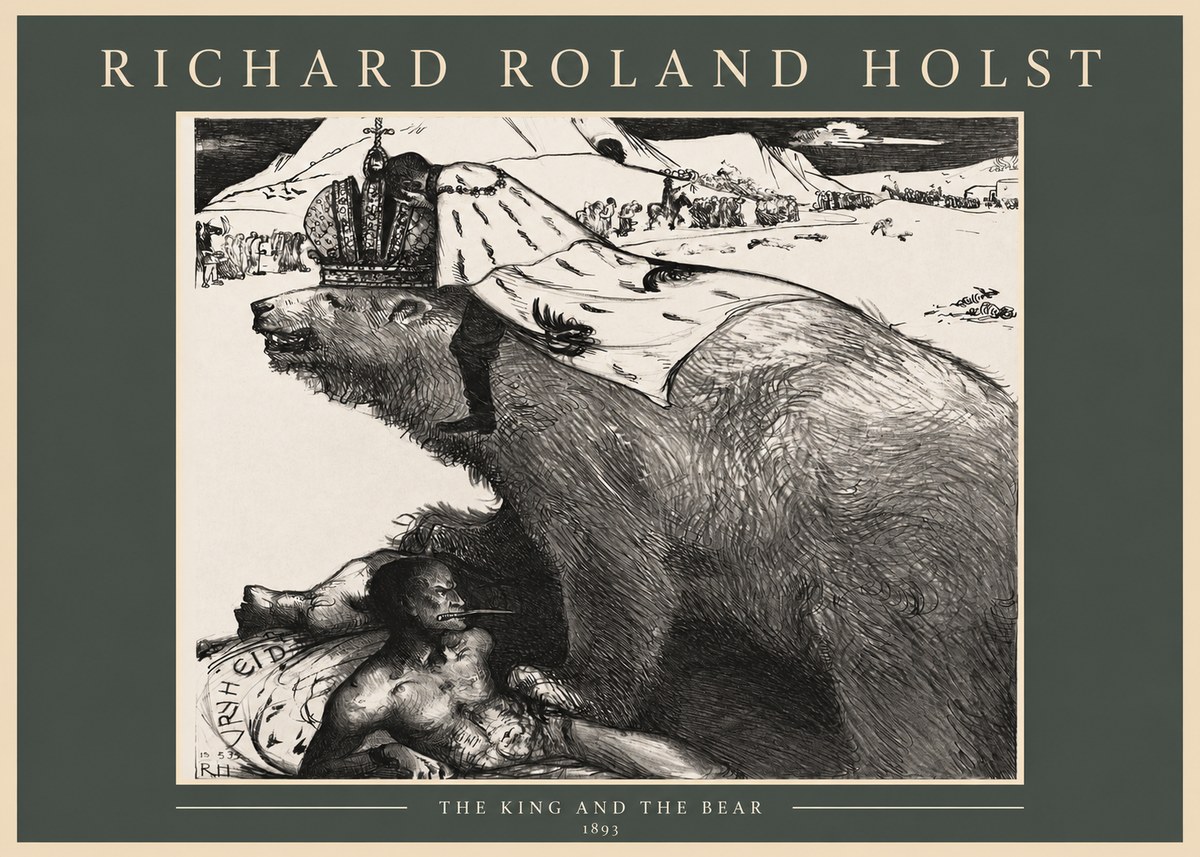 Richard Roland Holst The King's Burden No4 - Plakát