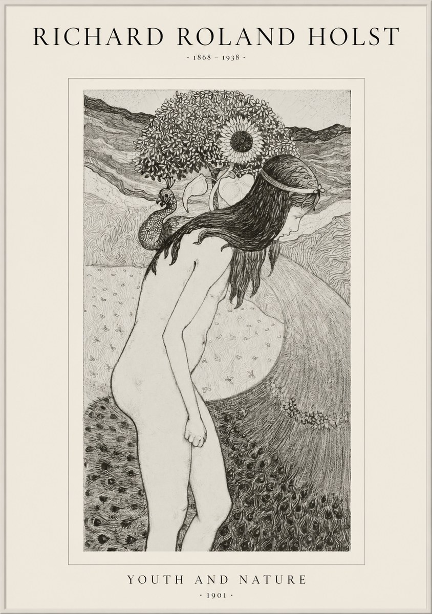 Richard Roland Holst Youth and Nature No1 - Plakát