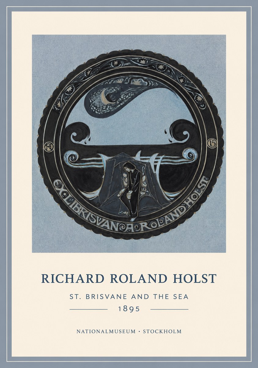 Richard Roland Holst St. Brisvane and the Sea No1 - Plakát