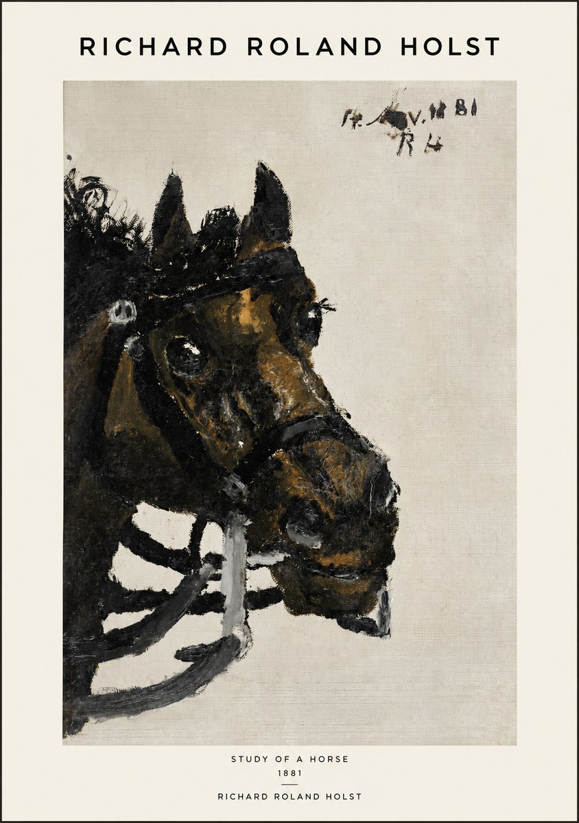 Richard Roland Holst Study of a Horse No1 - Plakát