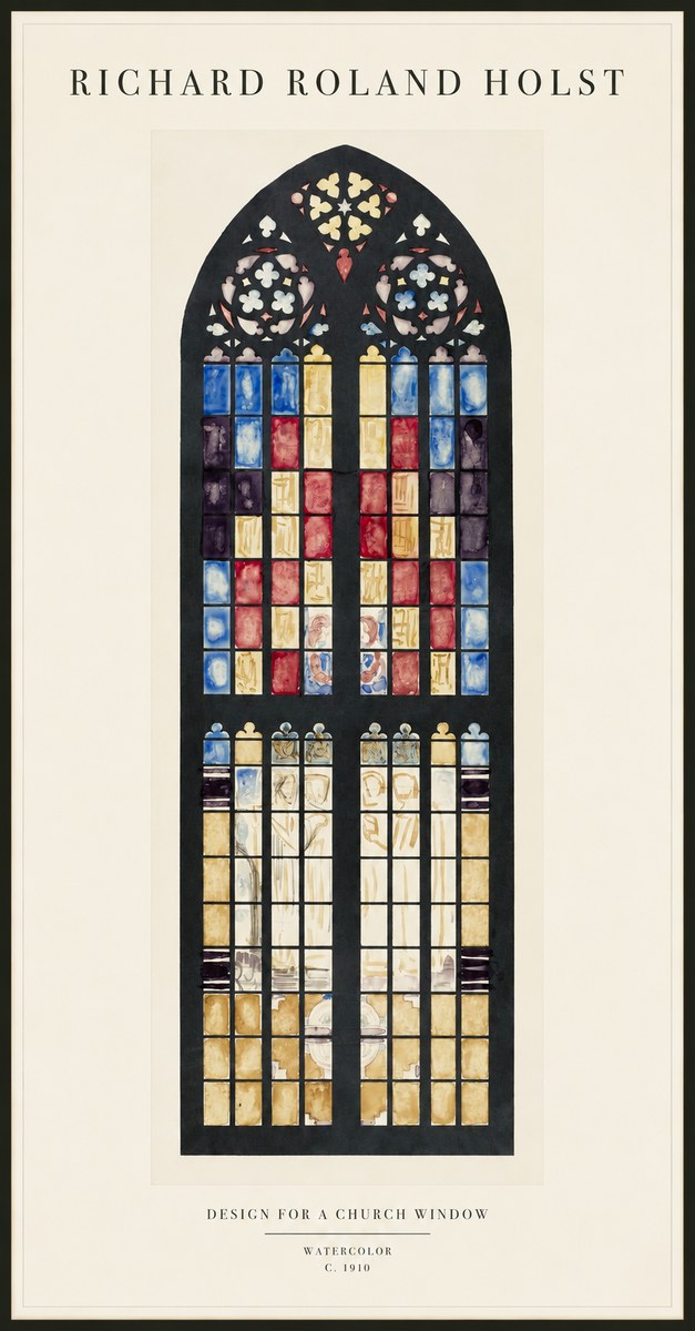 Richard Roland Holst Design for a Church Window No1 - Plakát