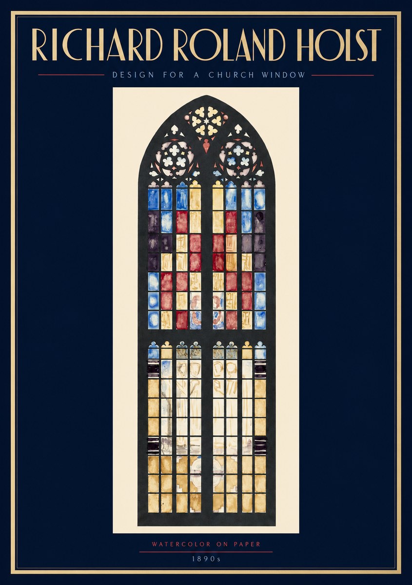 Richard Roland Holst Design for a Church Window No2 - Plakát