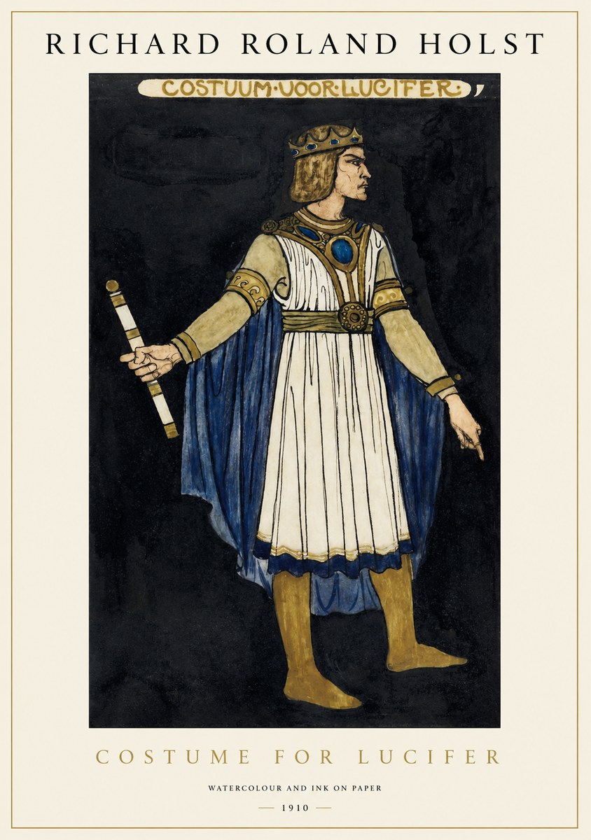 Richard Roland Holst Costume for Lucifer No1 - Plakát
