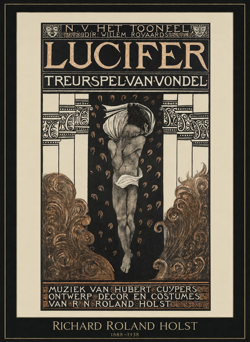 Richard Roland Holst Lucifer Treurspel Van Vondel No1 - Plakát