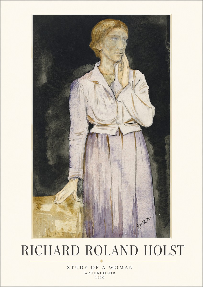 Richard Roland Holst Study of a Woman No1 - Plakát