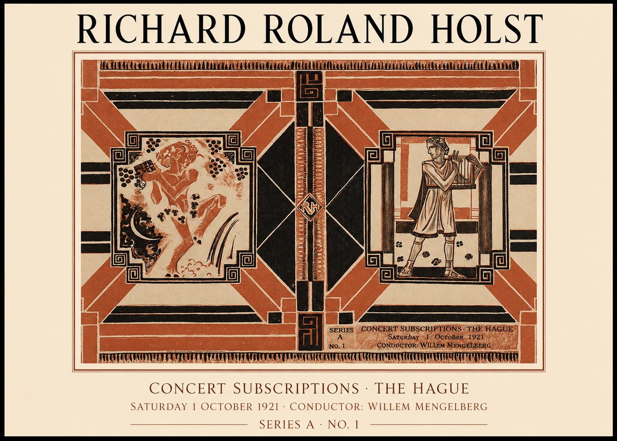Richard Roland Holst Concert Subscriptions - the Hague No1 - Plakát