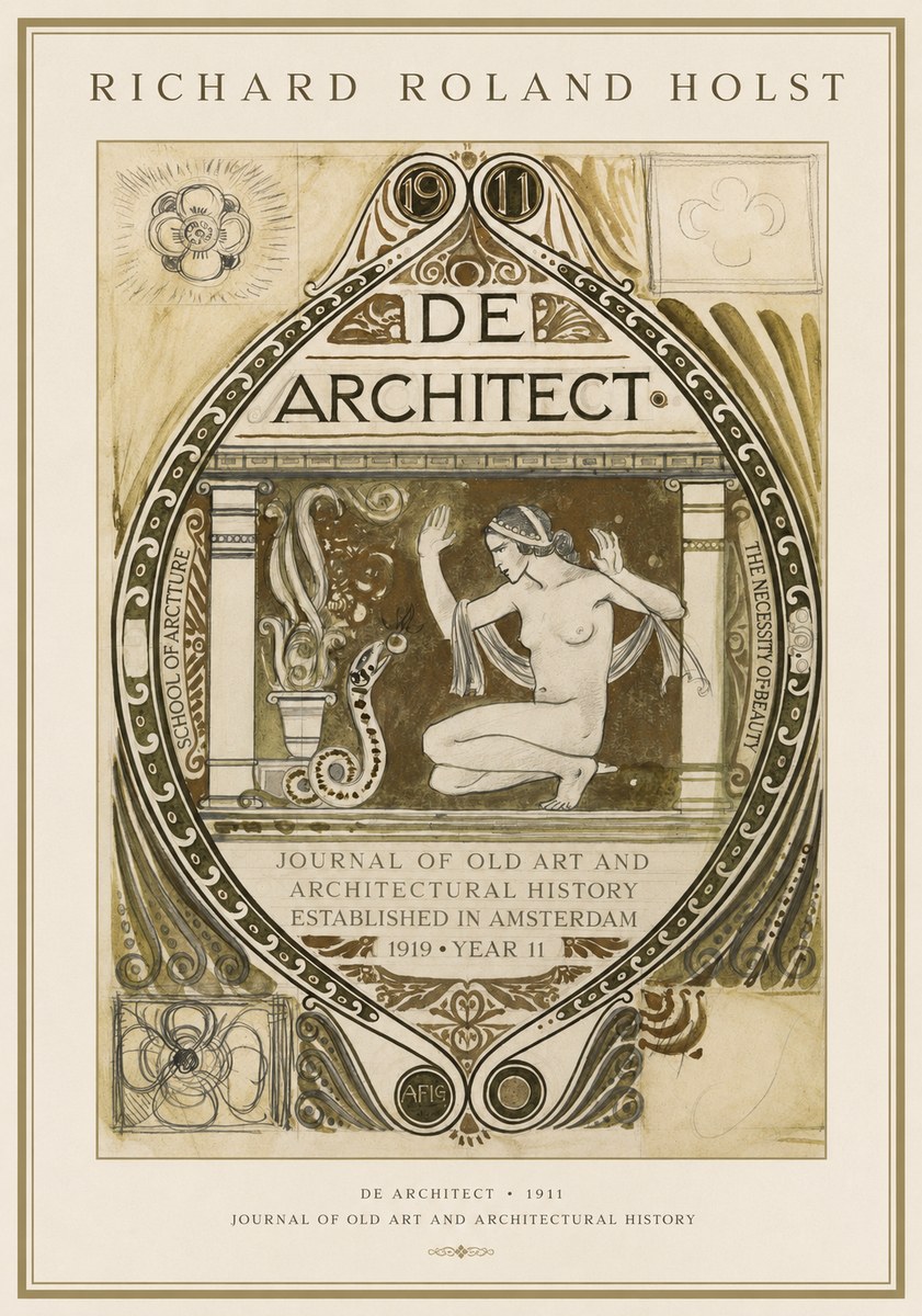 Richard Roland Holst De Architect No1 - Plakát