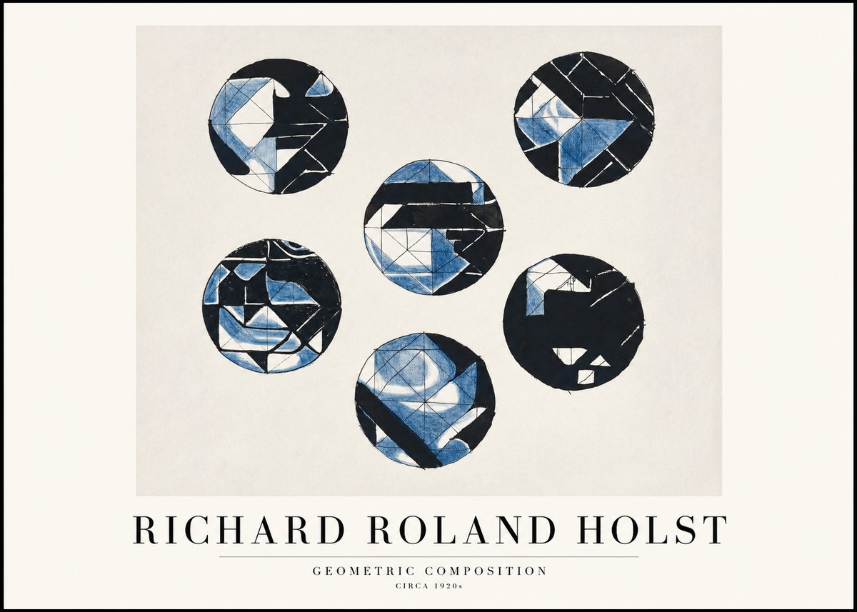 Richard Roland Holst Geometric Composition No1 - Plakát