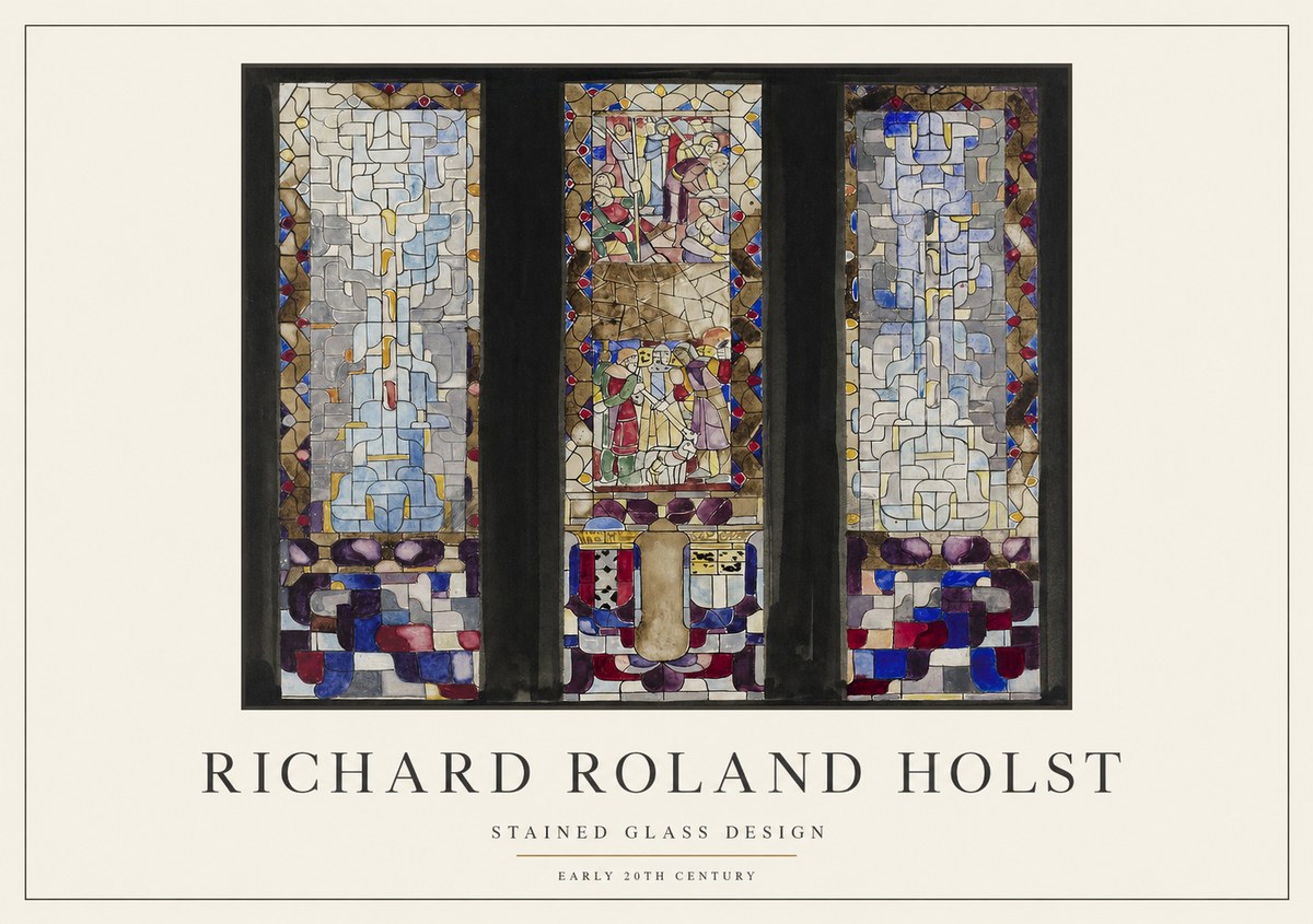Richard Roland Holst Stained Glass Design No1 - Plakát
